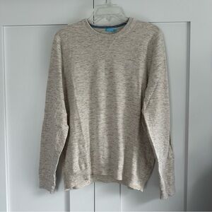 Like New! Men's J. McLaughlin Beige Crewneck Sweater